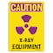 Signmission OSHA CAUTION RADIATION Sign, X-Ray Equipment W/ Symbol, 10in X 7in Decal, 10" H, 7" W, Portrait OS-CR-D-710-V-10282 - alternate 1